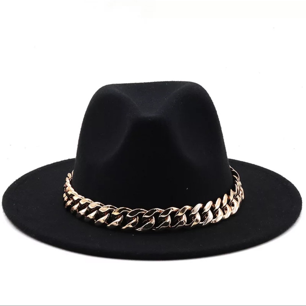 Chain Link Fidora Hat ✨ - Picture 5 of 7